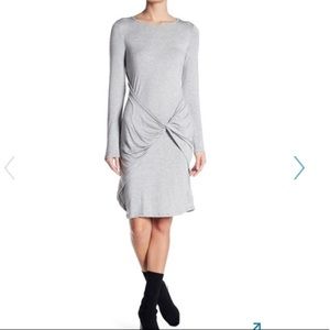 Good luck Gem- twist front knit dress